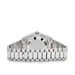 Lady Rolex DAY-DATE 36 128396TBR Ice Blue Baguette Index Replica - Image 10