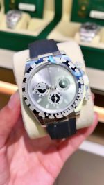 Rolex Daytona White Gold Steel Dial Oysterflex Strap116519ln-0027 Replica - Image 3