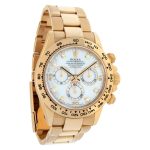 Rolex Cosmograph Daytona White Mother of Pearl Diamond Dial, Yellow Gold, 116508 - Image 11