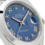 Rolex Datejust 41 Stainless Steel Blue Roman Dial Jubilee Bracelet Men's Watch M126300-0018 - Image 7