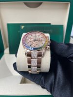 Rolex Cosmograph Everose Daytona Factory Diamond Rainbow Edition Ref# 116595RBOW) - Image 8