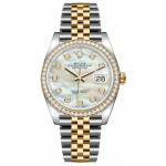 Rolex Datejust 36 Mother of Pearl Diamond Watch 116243-0018