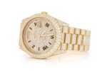 ICED OUT WATCHES ROLEX DAY-DATE 40MM AUTOMATIC YELLOW GOLD MOISSANITE 20.30CT - Image 2