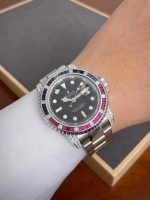 SUBMARINER SILVER BLUE / RED DIAMOND 40MM - Image 7