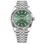 Rolex Datejust 41'Mint Green' 126334 Steel & White Gold