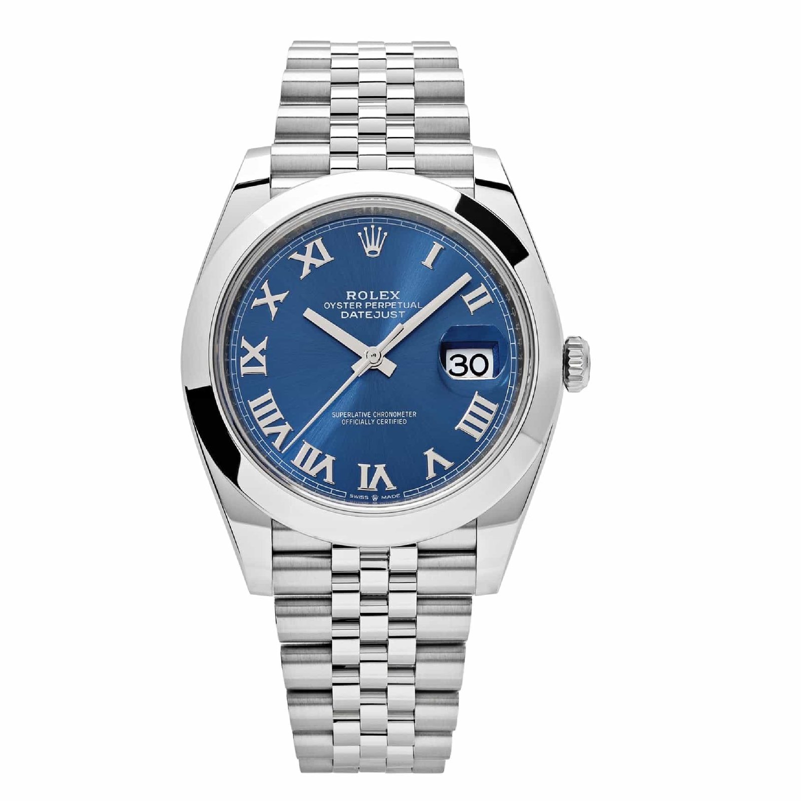 5e4d1cd52334d820c51b42202d506baf.jpeg Rolex Datejust 41 Stainless Steel Blue Roman Dial Jubilee Bracelet Men's Watch M126300-0018 - Image 1