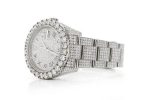 CHEAP ICED OUT WATCHES ROLEX DATEJUST 36MM AUTOMATIC STAINLESS STEEL WATCH FULL MOISSANITE WATCH 20.50CT - Image 4