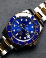 Rolex Submariner Bluesy Blue Index Dial Oyster Bracelet Mens Watch 116613lb-0005 - Image 4