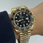 Rolex GMT Master ll Yellow Gold Black Dial Jubilee Bracelet Men's Watch 40mm M126718GRNR-0001 - Image 2