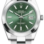 Rolex Datejust 41 Stainless Steel Mint Green Dial Men's Watch M126300-0019