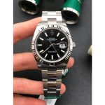 Rolex Datejust 41 Stainless Steel Black Dial Men's Watch M126334-0017 - Image 4