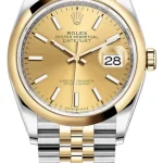 Rolex Datejust 36 Steel & Yellow Gold Champagne Dial Women's Watch M126203-0015