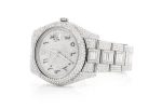 ROLEX DATEJUST ICED OUT 41MM SILVER HEBREW DIAL AUTOMATIC STAINLESS STEEL 23.50CT - Image 2