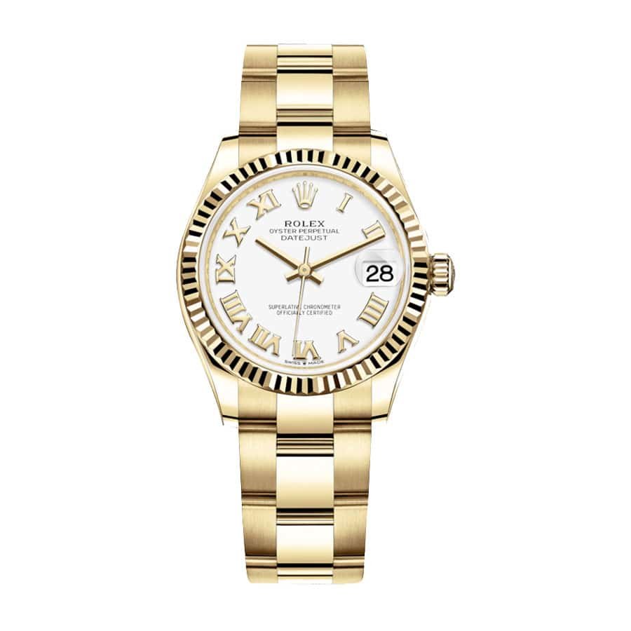 rolex-datejust-31mm-278278-yellow-gold-automatic-white-dial.jpg Rolex Oyster Datejust Replica - Image 1